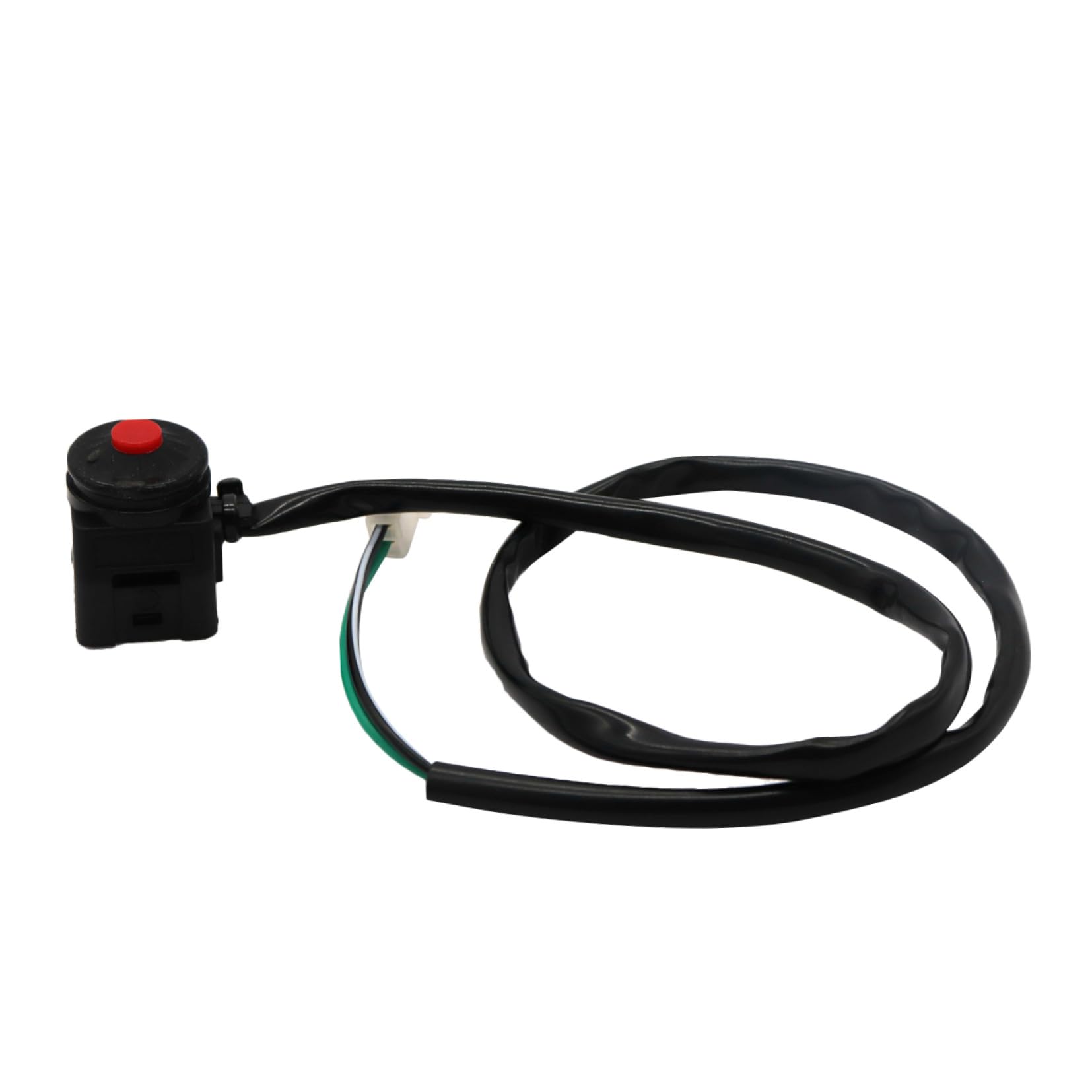 Interrupteur Moto 12v 7/8 Pouces Bouton Noir Abs PC