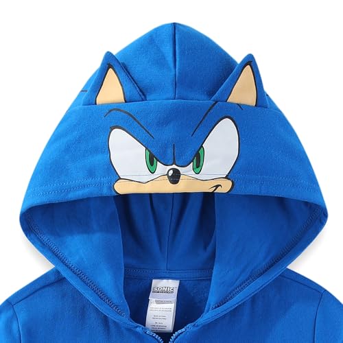 SEGA Sonic the Hedgehog Boys Fleece Zip Up Hoodie for Toddler and Big Kids2