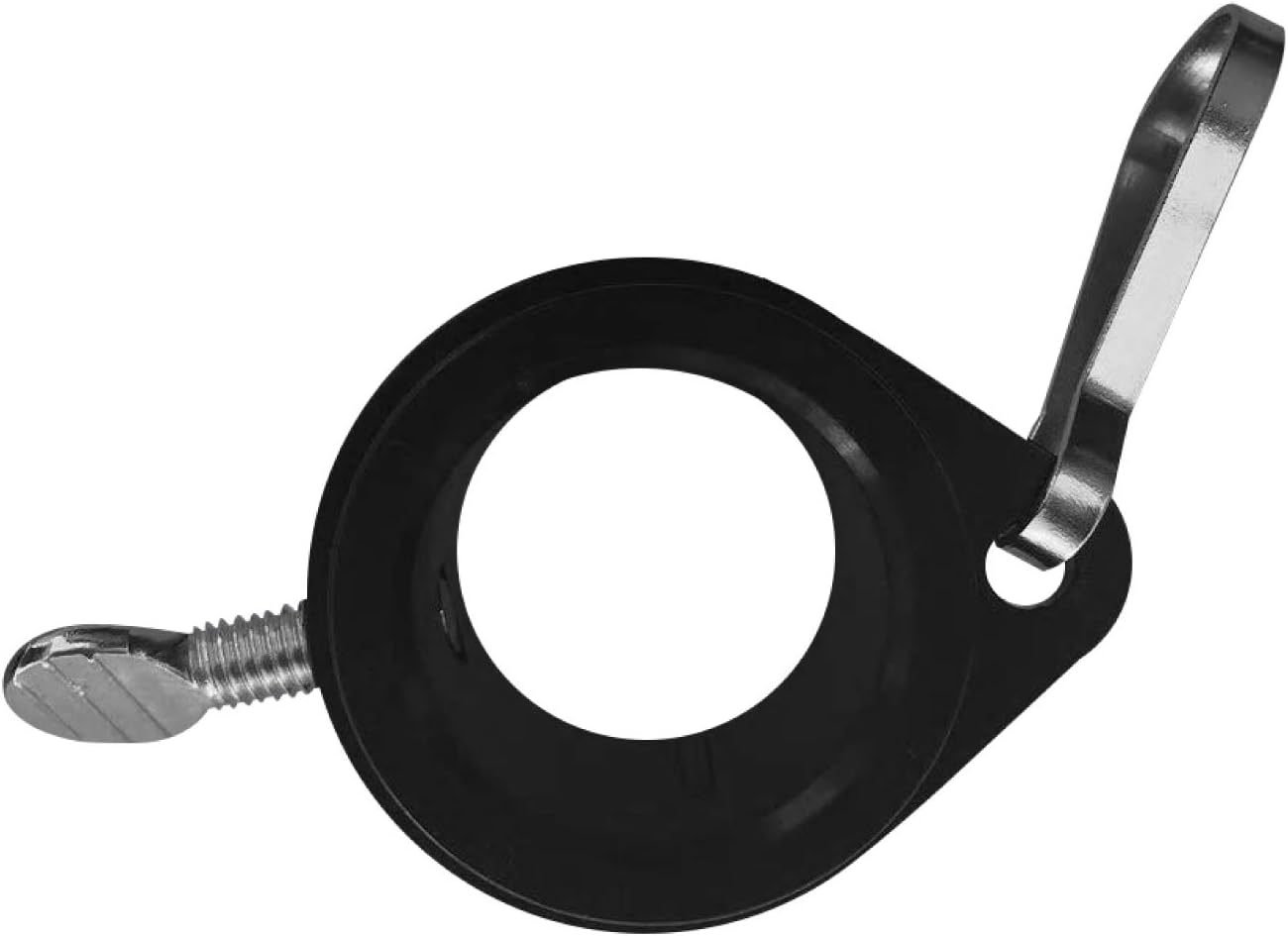 Plastic 1 Inch Black Rotating Flag Mounting Rings Fits On A Standard 1" Diameter Flag Pole (Qty 4, 1 Inch Black)