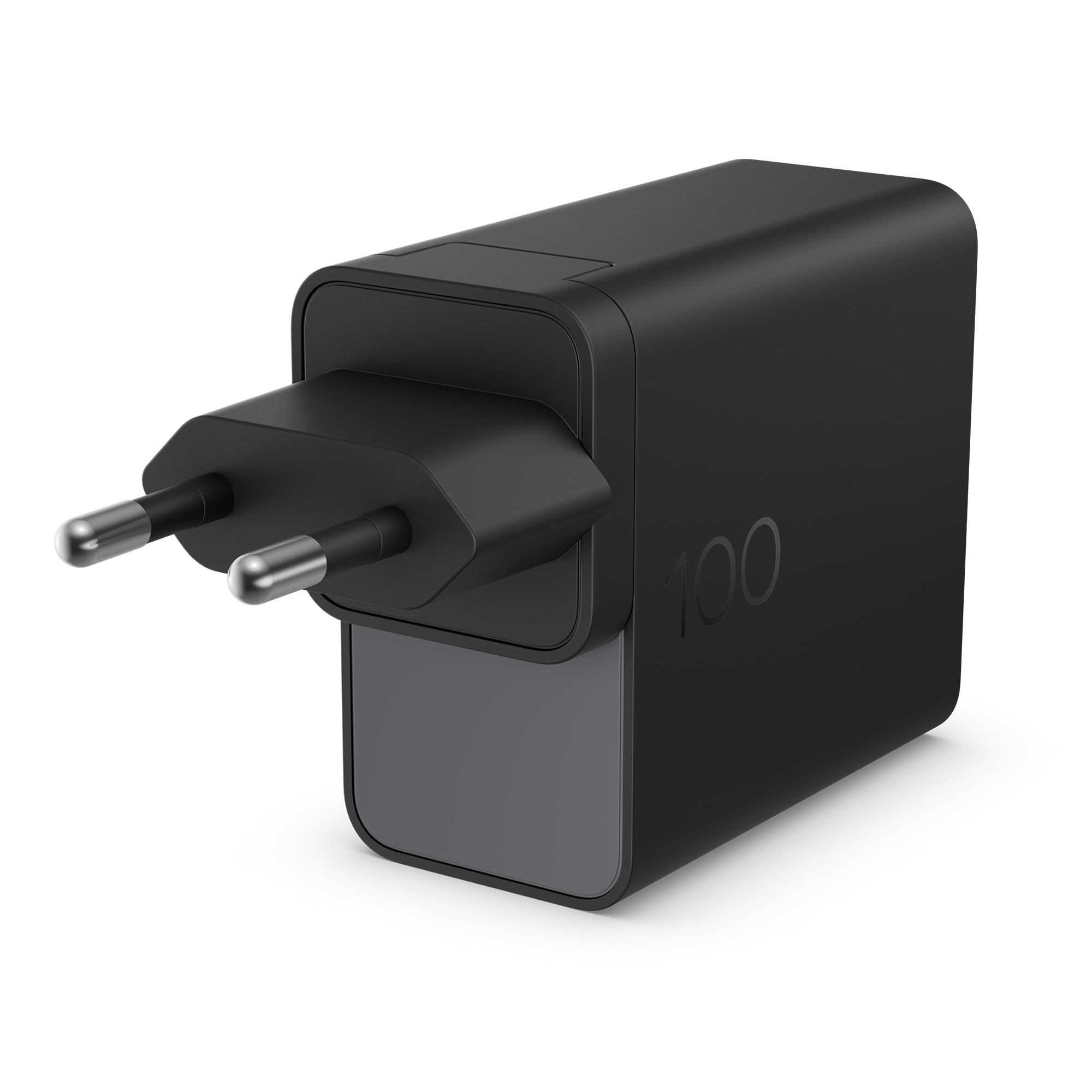 HP GaN - Caricatore USB-C da 100 W, compatto e leggero, PD 3.0, ricarica adattiva, cavo USB-C da 2 m, protezione da sovratensione e surriscaldamento, per laptop, tablet, smartphone, spina da viaggio