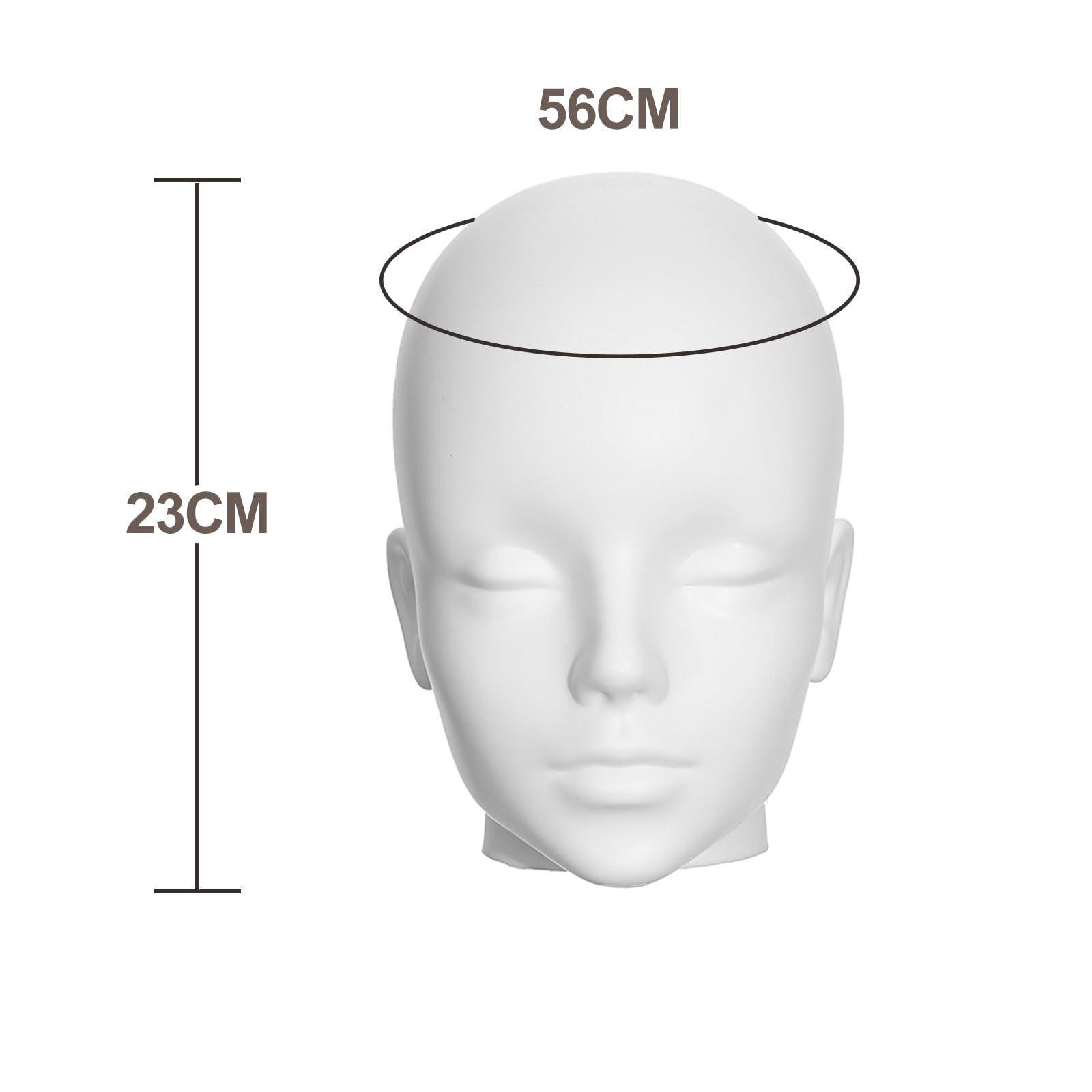 Cabeza de maniquí profesional para hombre, cabeza de maniquí de cosmetología para auriculares de exhibición, auriculares, consola de juegos, sombreros, pelucas y joyas