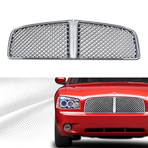 VXMOTOR for 2005-2010 Dodge Charger - Chrome Honeycomb Sport Mesh