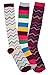 Price comparison product image 3 Pairs of Stripey Ladies Long Socks - Knee High Boot socks