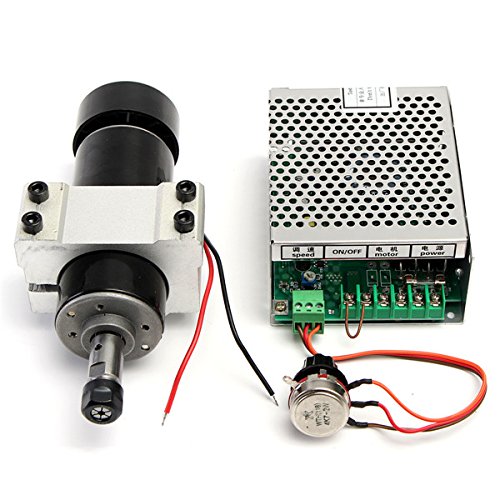 EsportsMJJ Moteur De Broche De 110-220V 500W avec Le Régulateur De Vitesse Et La Bride De 52Mm pour La Machine De CNC