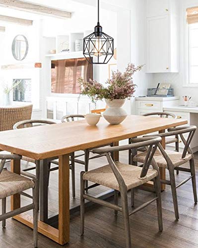 Black Pendant Lights Kitchen Island Farmhouse, Hanging Light Fixtures Industrial, Adjustable Kitchen Lighting Ceiling Hanging Lights, For Dining Room, Kitchen,Bar, Over an island,3 Pack/set/set of 3 - Image 6