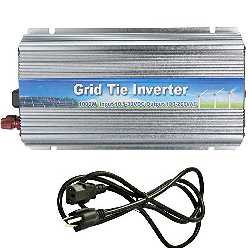 iMeshbean 1000W Grid Tie Power Inverter DC 10.8-30V /22V-50V to AC 110V / 220V MPPT Pure Sine Wave Inverter for Solar Panel System (DC 10.8V-30V-AC 220V) iMeshbean 1000W Grid Tie Power Inverter DC 10.8-30V /22V-50V to AC 110V / 220V MPPT Pure Sine Wave Inverter for Solar Panel System (DC 10.8V-30V-AC 220V)