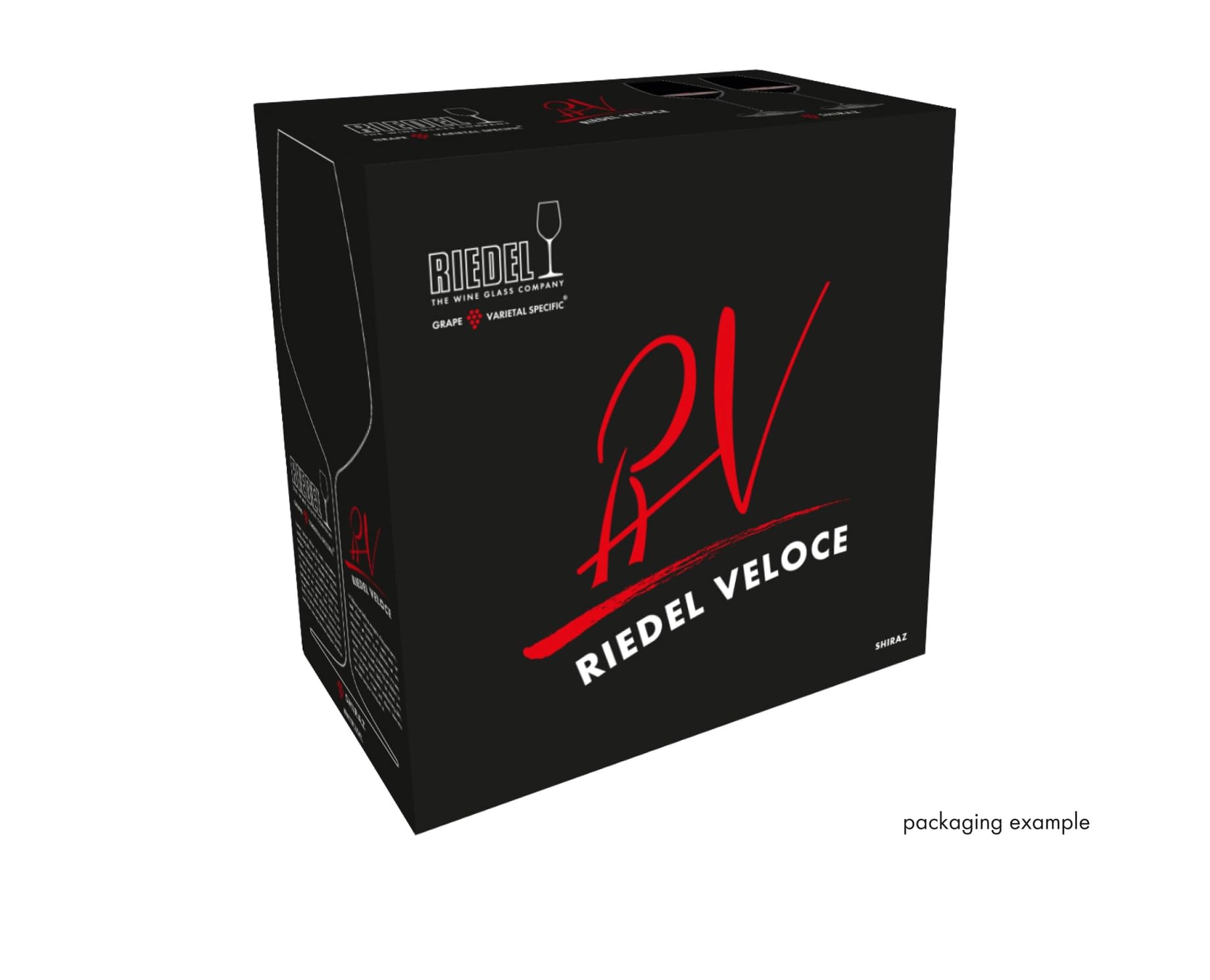 RIEDEL Veloce Syrah/Shiraz Weingläser 2er Set, 720 ml, Rotweingläser-Set mit Mikrofaser-Poliertuch (50 x 64 cm), Kristallglas