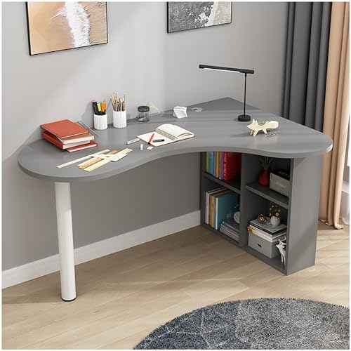 Escritorio en Forma de L, Escritorio de Esquina, estación de Trabajo, Escritorio de computadora, Mesa de Estudio, escritorios for Juegos, Mesa de Estudio y Escritura(D2,120CM/47.24IN)