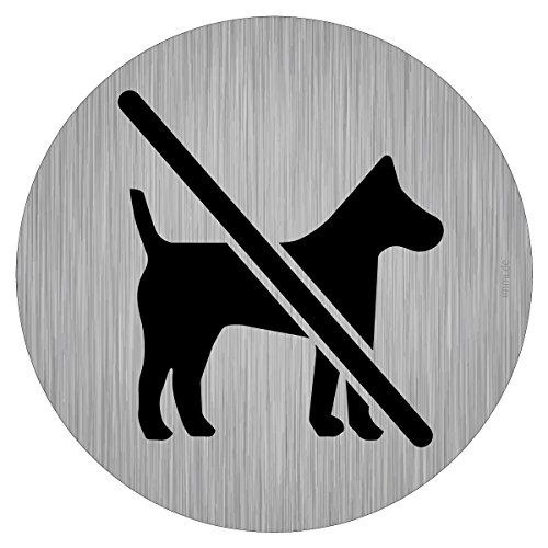 immi Verbots-Zeichen, Keine Hunde, Hunde müssen draußen bleiben, 95mmØ