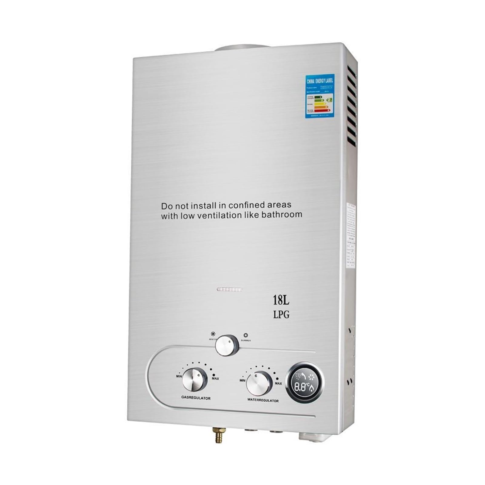 Discount LPG/Natural Gas 8L Instant Shower Water Heater Tankless Gas(LPG)