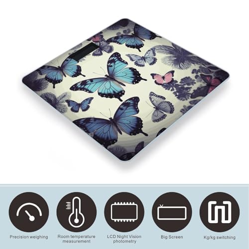 Báscula Digital Mariposa para Peso Corporal con Vidrio Templado miniatura 3