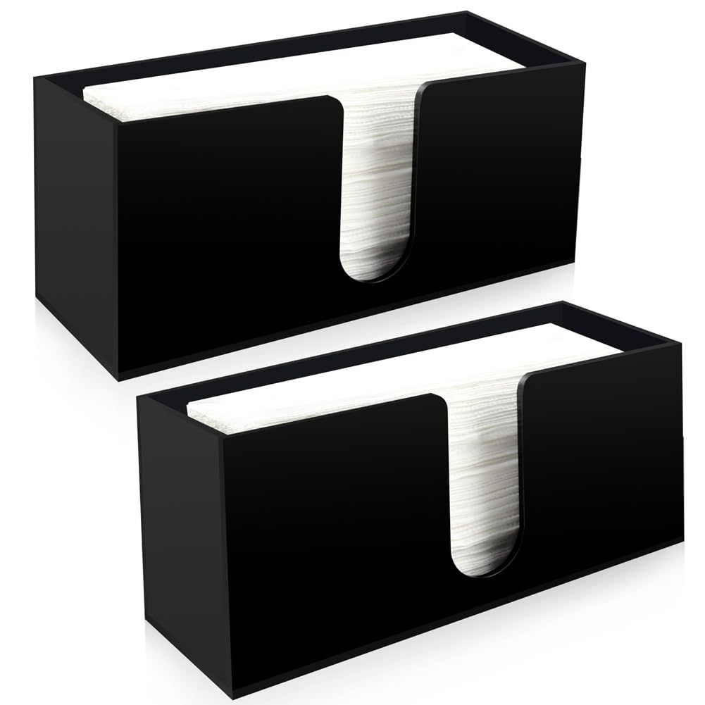 CTRLZS Paper Towel Holder Acrylic for Countertop Napkin Dispenser-Paper Towel Dispenser for Bathroom Kitchen Restaurant Toilet