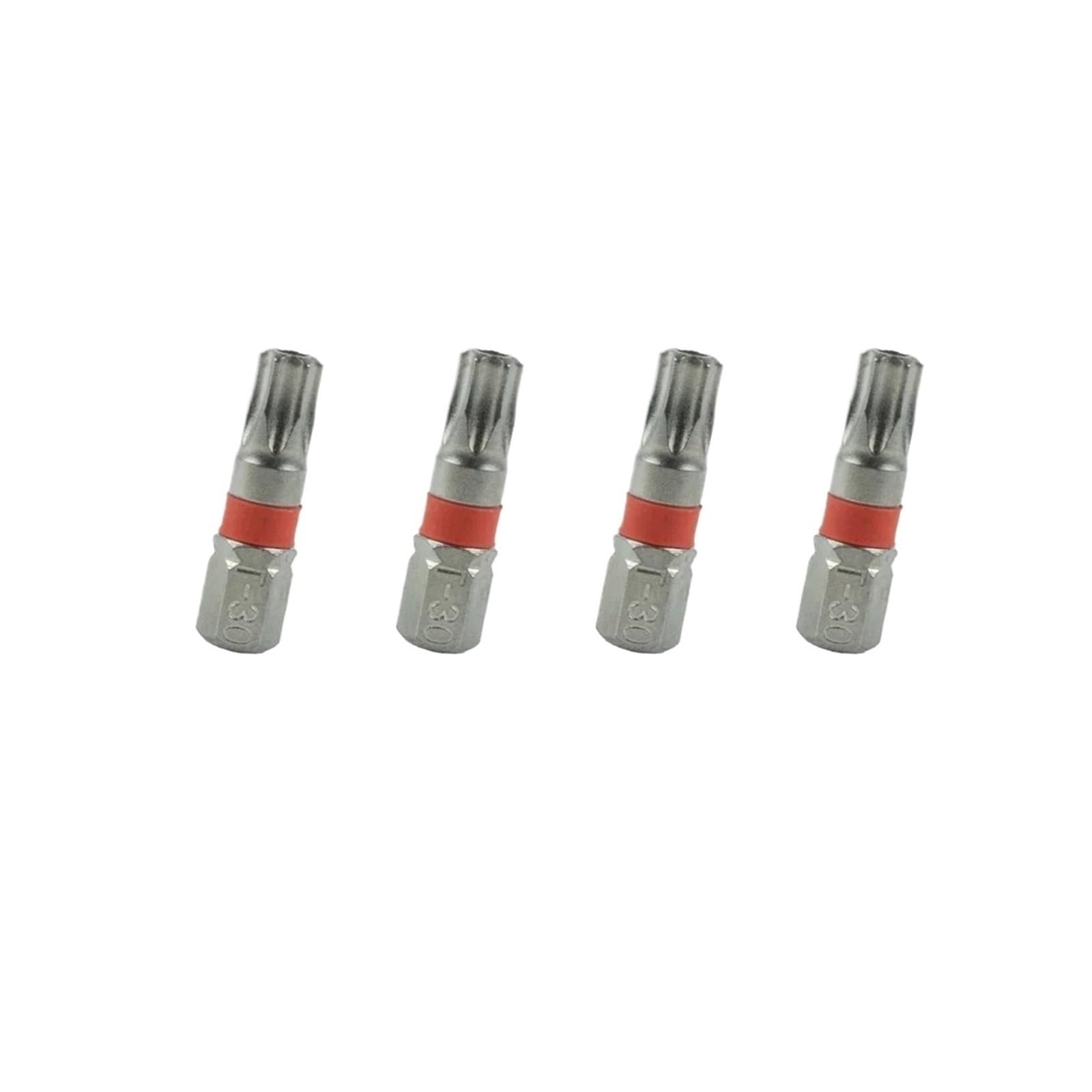 UAYPLMBI 4Pcs 25mm T6, T8, T9, T20, T15, T25, T30, T40, T10 Screwdriver Bits Set Electric Head