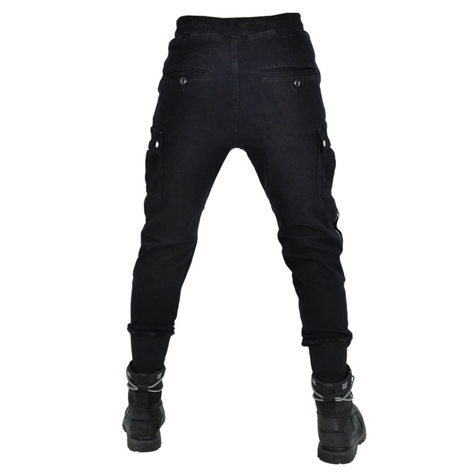 Jeans Da Moto Pantaloni Moto Uomo Con Armatura La Fodera In Aramide È Resistente Agli Strappi 4 X Gambali for Armature CE (Color : BLACK upgrade, Size : XXL)