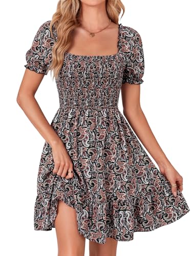 Image of Rooscier Women's Summer Boho Mini Dress