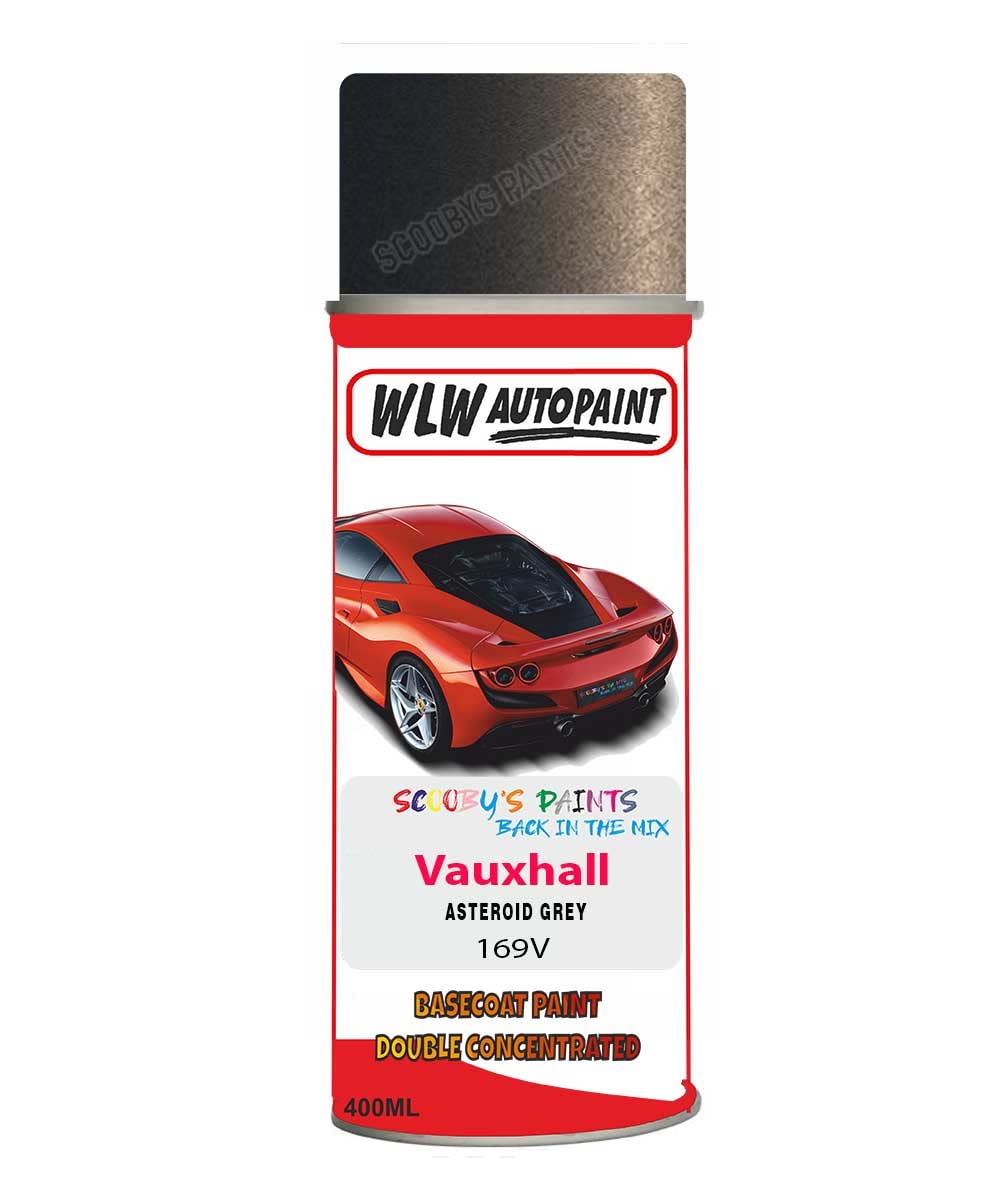 SCOOBYS PAINTS BACK IN THE MIX Basecoat Aerosol Spray Paint For Vauxhall Insignia Asteroid Grey 2013-2017 Code 169V
