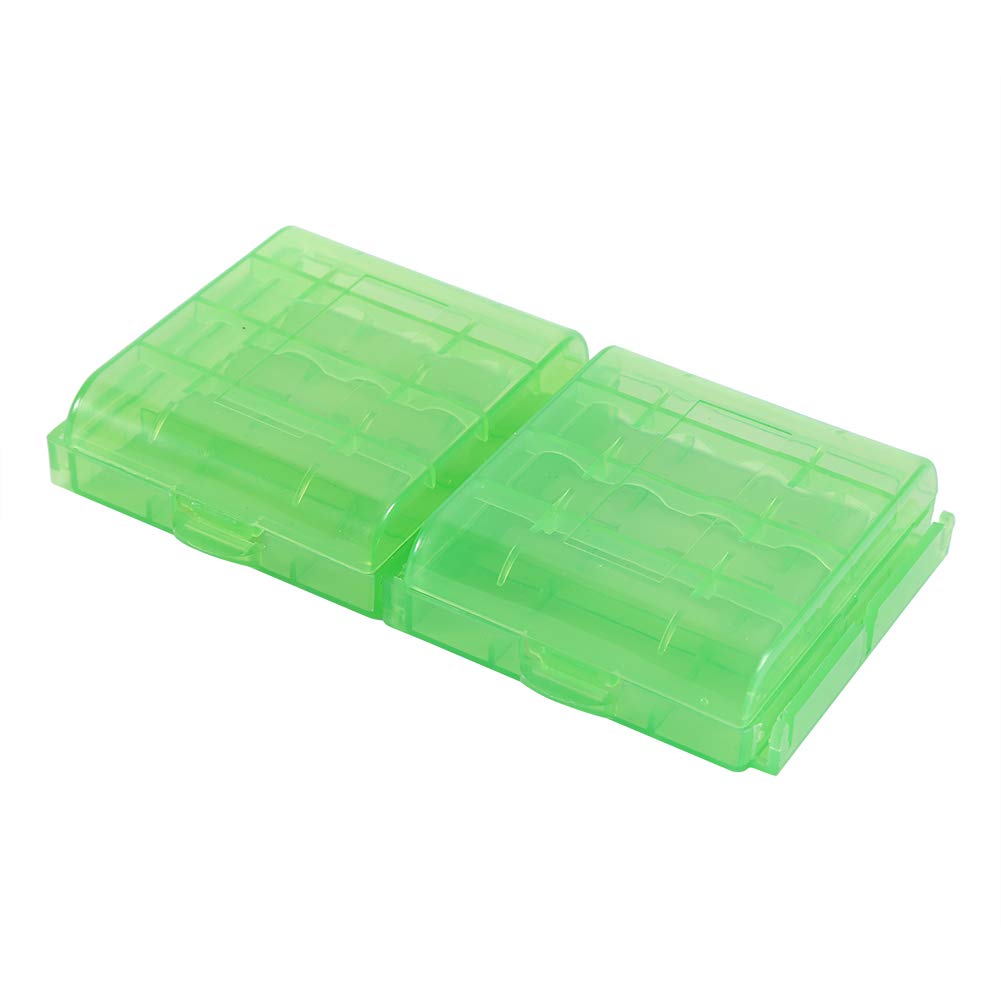 Pudełko do przechowywania baterii 10 sztuk, obudowa baterii AA/AAA, przenośne puste wielokolorowe pudełko do przechowywania baterii, plastikowa obudowa Wodoodporne pudełka do przechowywania baterii