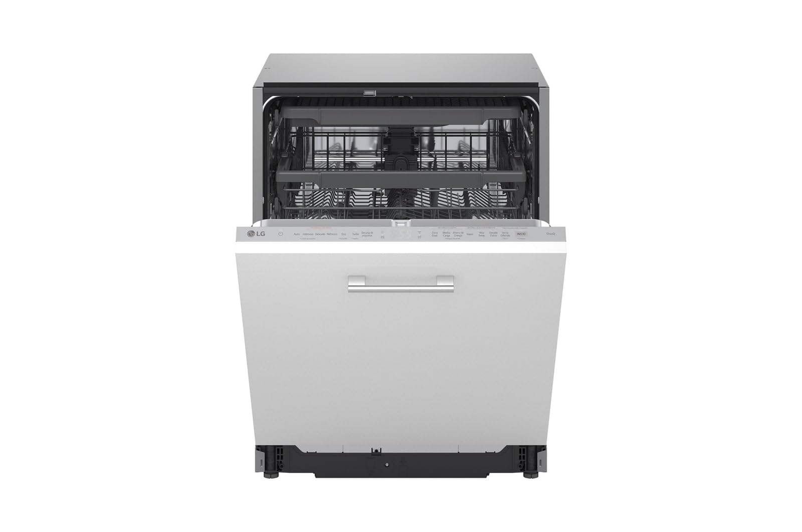 Vollständig versenkbare Spülmaschine QuadWash Serie 3 Klasse A 44dB 14 Stellen TrueSteam-Dampf Stahl