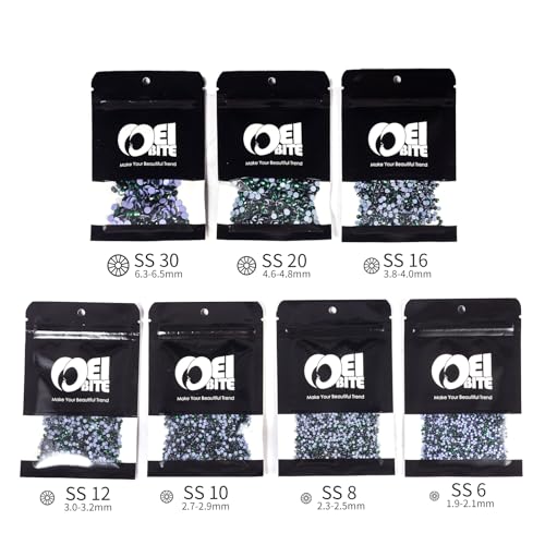 Image of Hotfix Rhinestones Bulk, 3000PCS Green Hot Fix Rhinestones for Clothes DIY Decoration Crafts, Green, SS10, 2.7-2.9mm