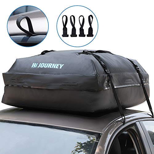 rabbitgoo Rooftop Cargo Carrier Waterproof Car Roof Top Cargo Bag with Heavy Duty