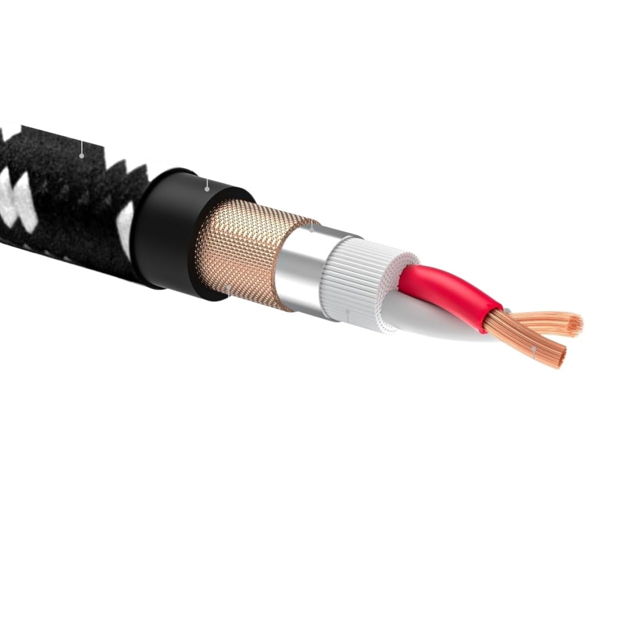 3-poliger XLR-Stecker auf Buchse, symmetrisches Mikrofonkabel, vergoldet, XLR-Kabel (rot, 5 m)