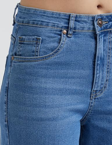 Image of INKD Women's Wide Leg Jeans - High-Rise | Stretchable | Enzyme Wash | Classic 5 Pocket Styling | Jeans for Women (Available in Plus Sizes)