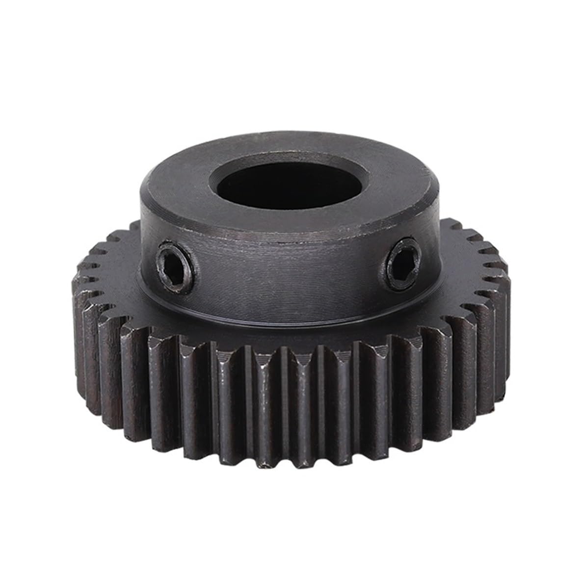 Pinion Gear, Pinion Gear 1 Module 35 Teeth Motor Gear 6mm 6.35mm 10mm 12mm 12.7mm 17mm Bore Spur Pinion 1M 35T 45 Carbon Steel Blackening Spur Gear bore Shaft(1M 35T Bore 10 mm)