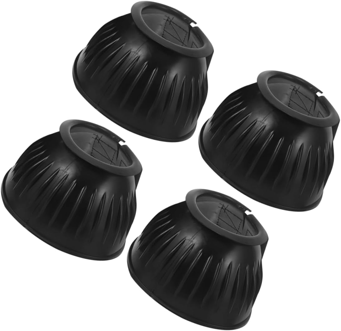 Mikikit 4pcs Portable Outdoor Tendon Boots Wear-Resistant Horse Leg Protectors Reusable and Lightweight Tendon Support for Daily Use and Injury Prevention