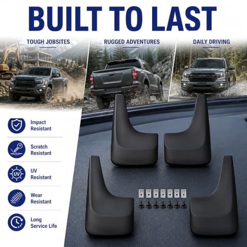 Image of PIT66 Splash Guards Mud Flaps Fit GMC Sierra Yukon 2007-2014 4PCS