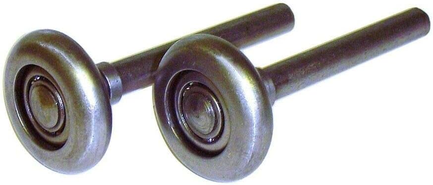 Replacement for 10 Ball Steel Garage Door Rollers (4 Inch Stem) (2 Pack)