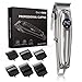 Produktbild Haarschneidemaschine Profi Barttrimmer Haarschneider für Herren, Professionelles Wiederaufladbares Haarschneide-Kit mit 2500mAh Batterie, 6 Führungskämmen, LED-Anzeige, Edelstahl