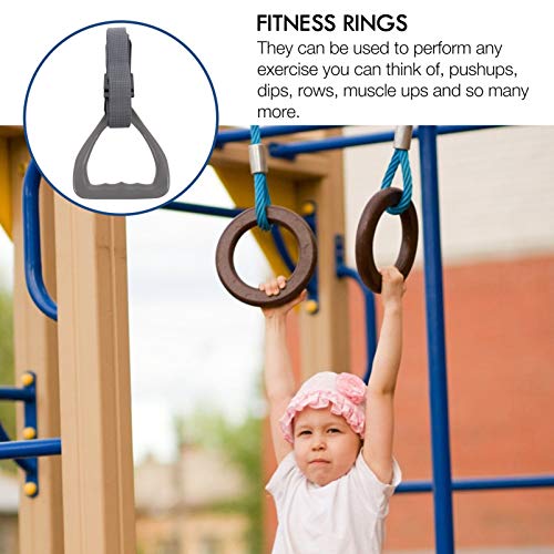 Anillas para gimnasia 2 piezas con correas ajustables miniatura 5