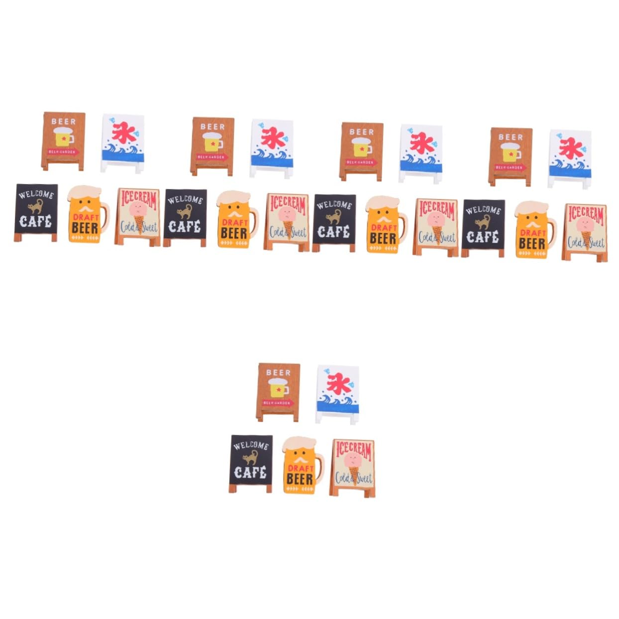 TEHAUX 25pièces Clips à Messages Multifonctionnels Bois Support De Mémo Décor De Bureau Pour Photos Et Notes Style Original Avec Motifs Variés
