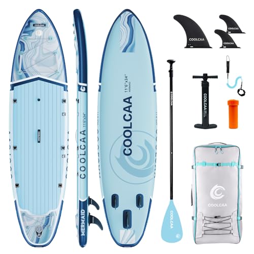 Mermaid 11'6 Inflatable Paddle Board with Accessories