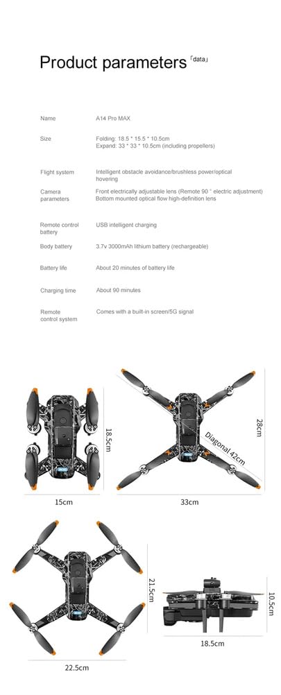 Drone Xiaomi LtMax Pro 8K - Pliable, Caméra HD, évitement Obstacles - NEUF