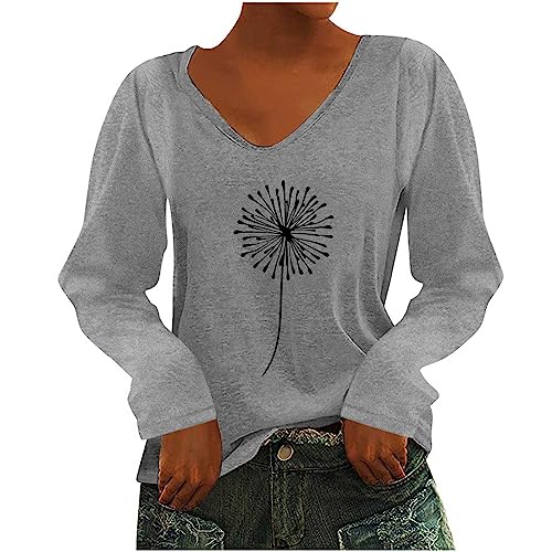 Womens-Trendy-Long-Sleeve-Basic-Tee-Shirts-Tops-Dressy-Casual-Fall-Tunic-Pullover-Blouse-V-Neck-Soft-Ladies-Clothes