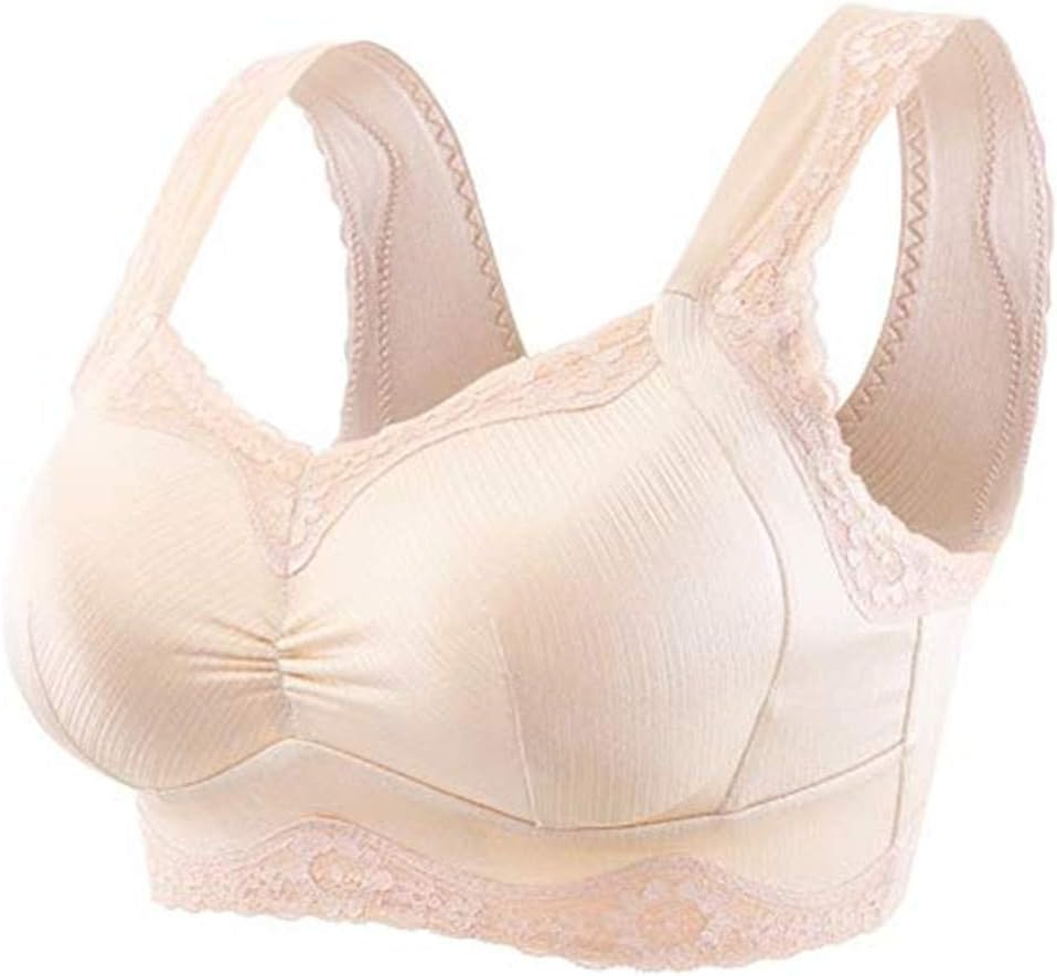 KAHIOEPocket Bra with Lighe Silicone Breast Fake Froms Mastectomy Bra Cancer Fill Artificial Boobs
