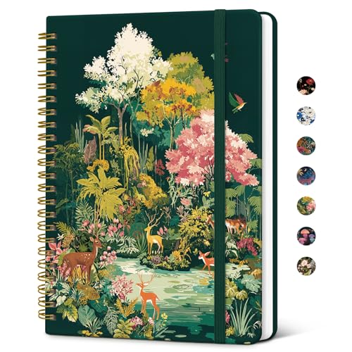 Journal à spirale ligné A5 mignon carnet pour femme idéal écriture et notes