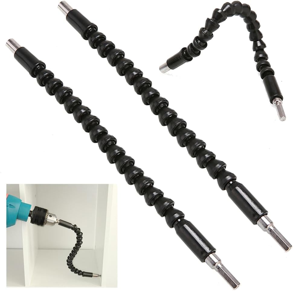 Flexible Drill Bit Extension, 11.8 inch Flexible Shaft Extension Bits