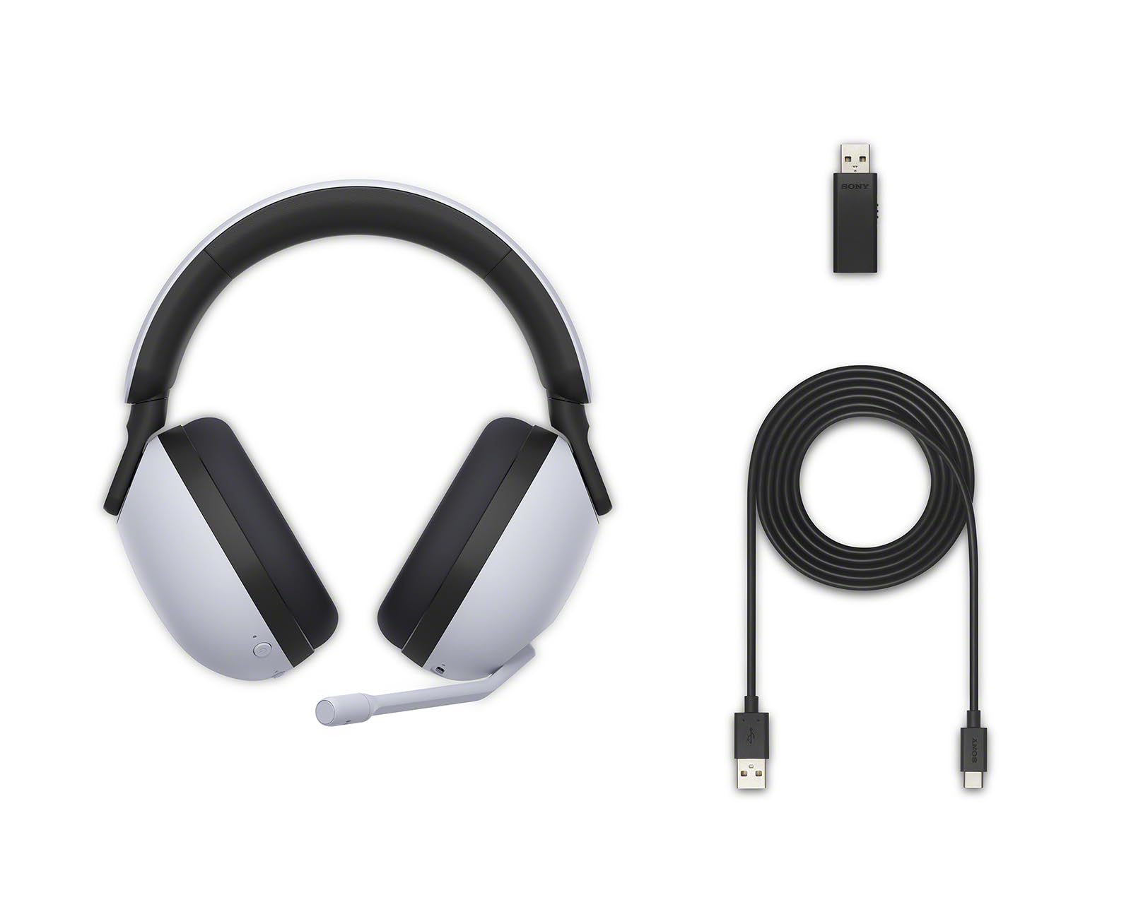 Sony INZONE H7 | Cuffie Gaming Wireless, 360 Spatial Sound per Gaming, con Mic, Batteria fino a 40h, software Inzone Hub, PC/PS5 PlayStation - Bianco