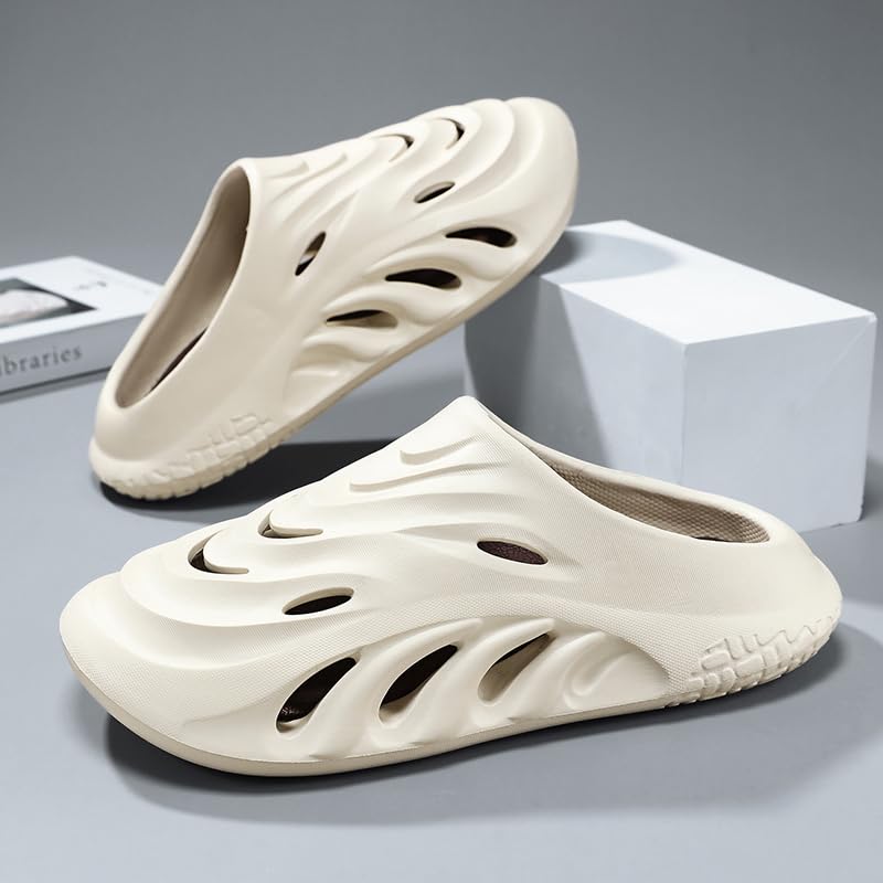 Pillow Slippers for Women and Men Non Slip Quick Drying Shower Slides Bathroom Sandals House Slides Shower Ultra Cushion Thick Sole.2