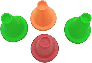 Kalindri Sports Rubber Cricket Batting Tee Cone for Practice and Training Pack of 4