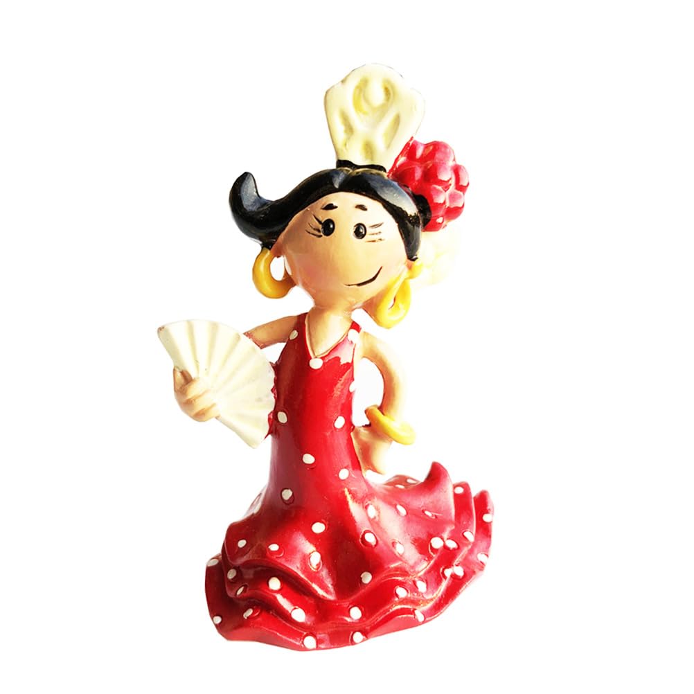 Spain Flamenco Dancing Girl Ornament Magnet Kitchen Fridge Decorated Magnet