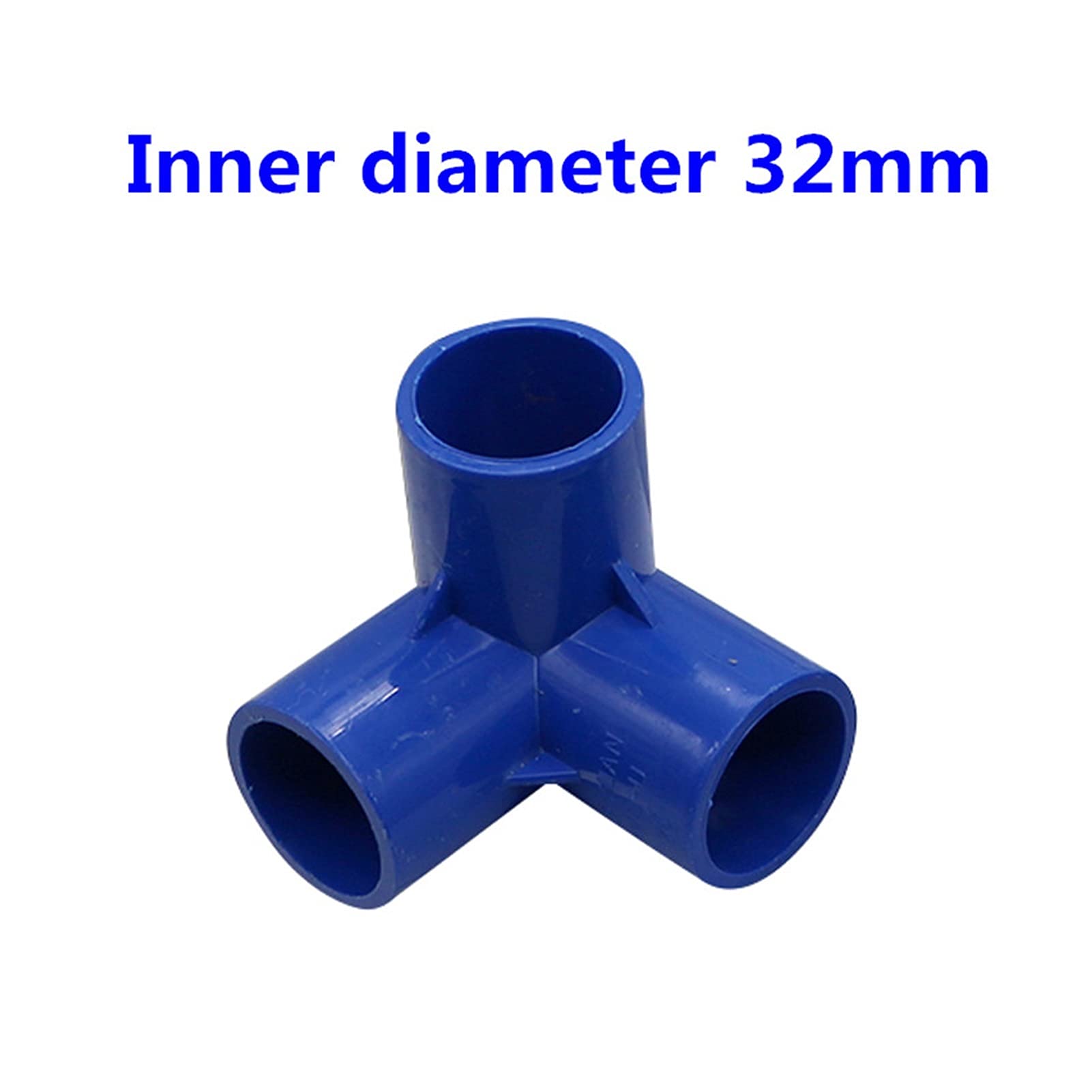 Manguera de Uso General Adaptador de Conector de Manguera Ae Junta de Tubería de Pvc Junta de Tubería de Riego de Jardín de Riego Tridimensional de Tres Vías de Pvc de 32 Mm Junta de Tubería Deua Trid