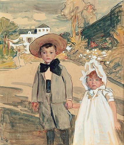 Affiche toile Les Enfants Artistes par Lucien Simon, une décoration murale élégante en 60x90cm
