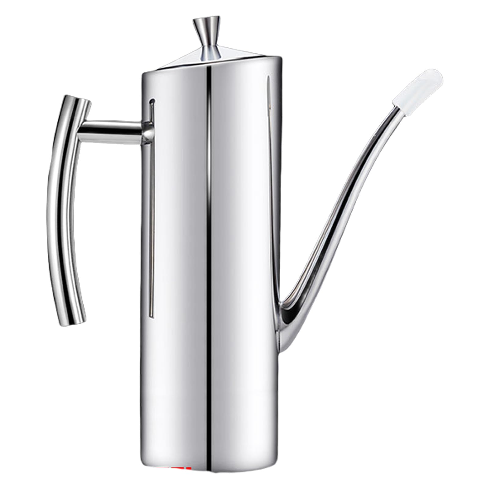 Buxuaaaa Professional Grades Oil Dispenser Leak Resistant Spout Ergonomic Press Button Operations Sturdy Nonrust Steel Build Oil Pourer with Lid