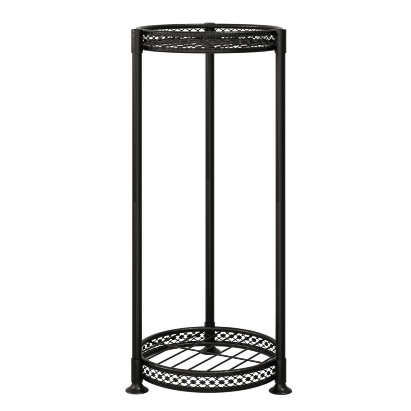 Bamworld Blumenständer Hoch Schwarz – Pflanzenständer aus Metall für Balkon & Wohnzimmer – Elegantes Blumenregal für Innen & Außen – Dekoratives Eckregal – Blumentreppe mit Stabiler Struktur