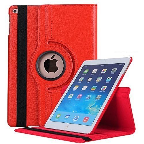 Image of Mcart Rotate Flip ipad Cover iPad 9.7 case 2018 /2017 5th ipad case 6th Generation Red