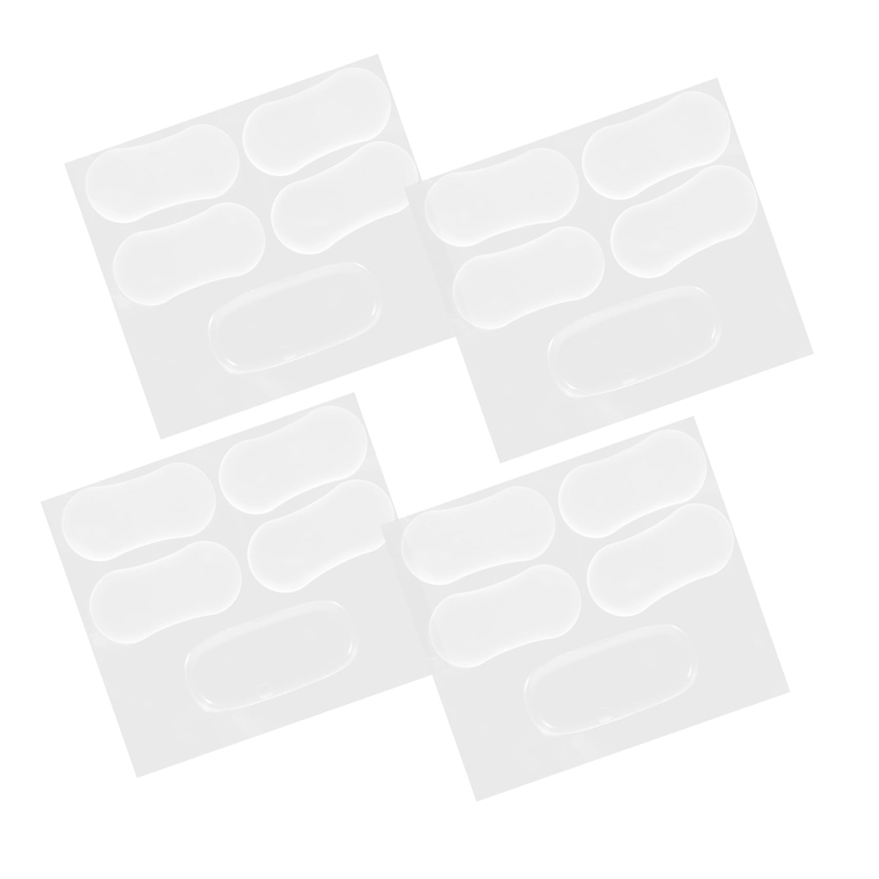 jojofuny 4 Set Di Cuscinetti in Silicone Per Sedili Wc Copri Sedili Porte Cassetti Armadi Assorbimento Del Rumore 20 Pezzi*4