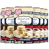 XO Baking Co. Gluten Free Biscuit and Scone Gourmet Baking Mix; Non GMO; Kosher; Rice Free; Dairy Free, Peanut Free; Soy Free, No Preservatives; No Artificial Flavors or Colors, 14oz (Pack of 6)